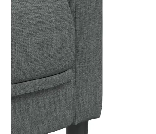 Divdaļīgs Dīvānu Komplekts, Tumši Pelēks Audums Vidaxl