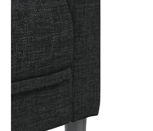 Divdaļīgs Dīvānu Komplekts, Melns Audums Vidaxl