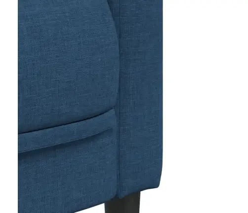 Divdaļīgs Dīvānu Komplekts, Zils Audums Vidaxl