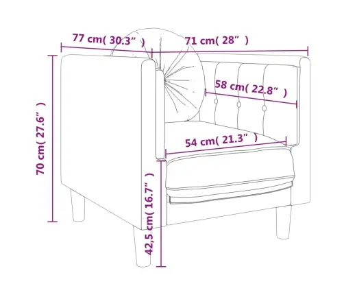 Sofos Komplektas Su Pagalvėmis, 3 Dalių, Mėlynas, Aksomas