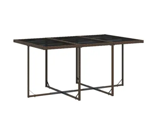 Sodo Komplektas Su Pagalvėlėmis, 7 Dalių, Rudas, Poliratanas