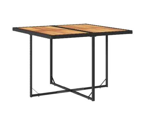 9-Daļīgs Dārza Mēbeļu Komplekts, Matrači, Melns, Pe Rotangpalma Vidaxl