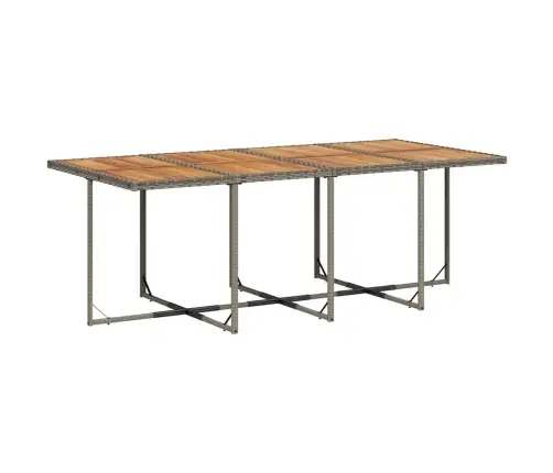 13-Daļīgs Dārza Mēbeļu Komplekts Ar Matračiem, Pelēks Pe Vidaxl