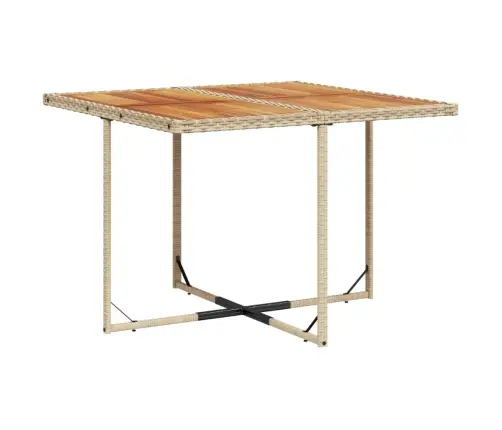 5-Daļīgs Dārza Mēbeļu Komplekts, Matrači, Bēša Pe Rotangpalma Vidaxl