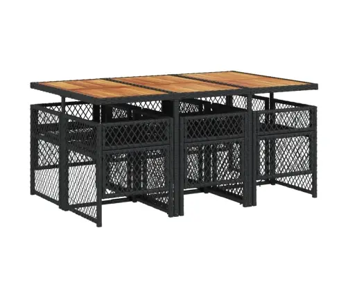 7-Daļīgs Dārza Mēbeļu Komplekts Ar Matračiem, Pe Rotangpalma Vidaxl