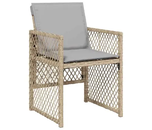 9-Daļīgs Virtuves Mēbeļu Komplekts Ar Matračiem, Pe Rotangpalma Vidaxl