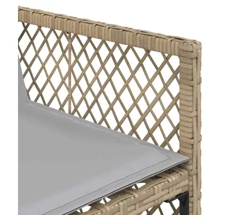 9-Daļīgs Virtuves Mēbeļu Komplekts Ar Matračiem, Pe Rotangpalma Vidaxl