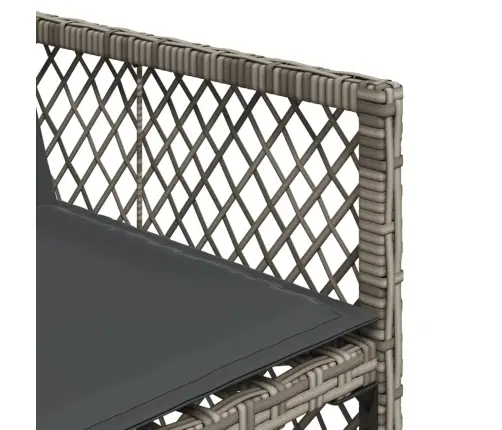 Sodo Komplektas Su Pagalvėlėmis, 11 Dalių, Pilkas, Poliratanas