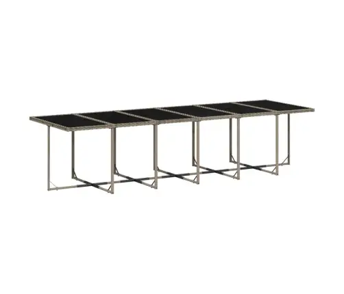 Sodo Komplektas Su Pagalvėlėmis, 13 Dalių, Pilkas, Poliratanas