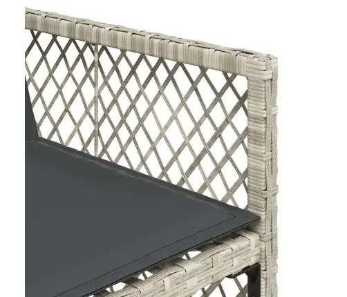 Sodo Komplektas Su Pagalvėlėmis, 13 Dalių, Pilkas, Poliratanas