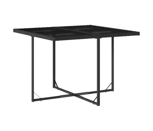 9-Daļīgs Dārza Mēbeļu Komplekts, Matrači, Melns, Pe Rotangpalma Vidaxl 9-Daļīgs Dārza Mēbeļu Komplekts, Matrači, Melns, Pe Rotangpalma Vidaxl