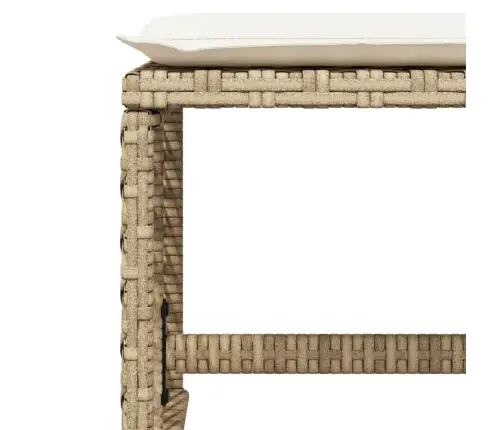 9-Osaline Aiamööbli Komplekt Patjadega, Beež, Polürotang