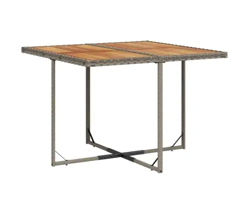 9-Osaline Aiamööbli Komplekt Patjadega, Hall, Polürotang