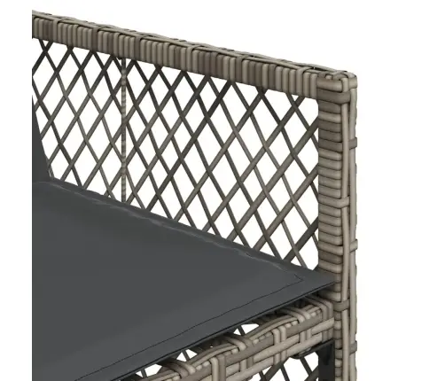 Sodo Komplektas Su Pagalvėlėmis, 11 Dalių, Pilkas, Poliratanas