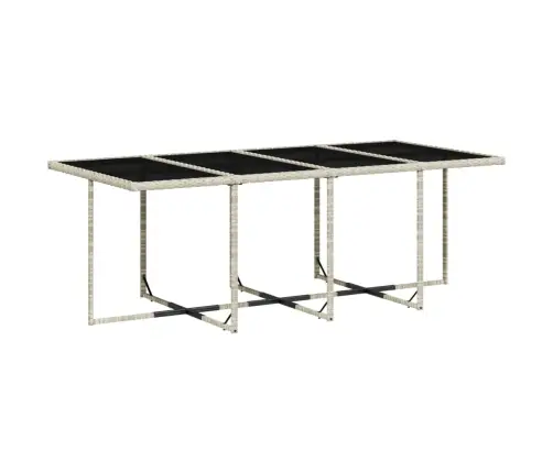 13-Daļīgs Dārza Mēbeļu Komplekts Ar Matračiem, Gaiši Pelēka Pe Vidaxl