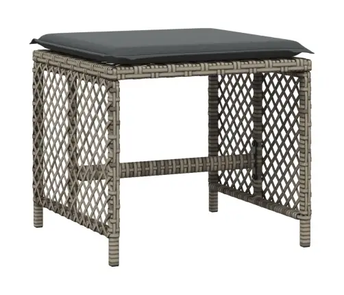 Sodo Komplektas Su Pagalvėlėmis, 13 Dalių, Pilkas, Poliratanas