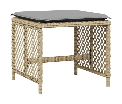 15-Osaline Aia Söögimööbli Komplekt Patjadega, Beež, Pe-Rotang