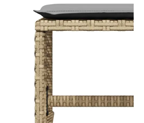 15-Osaline Aia Söögimööbli Komplekt Patjadega, Beež, Pe-Rotang