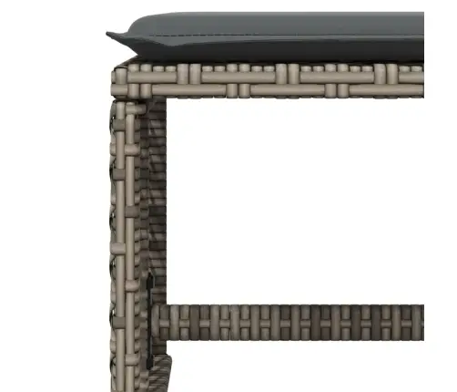 15-Osaline Aia Söögimööbli Komplekt Patjadega, Hall, Polürotang