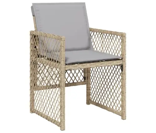 17-Daļīgs Virtuves Mēbeļu Komplekts Ar Matračiem, Bēša Pe Vidaxl