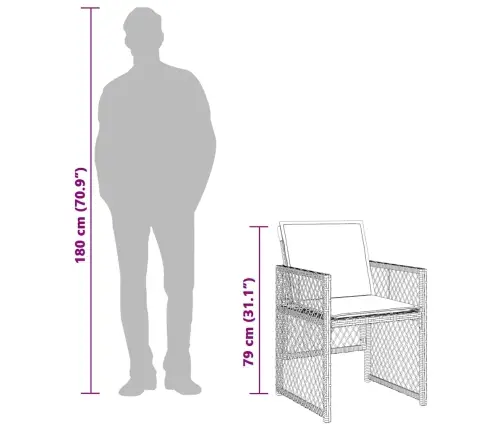 17-Daļīgs Virtuves Mēbeļu Komplekts Ar Matračiem, Bēša Pe Vidaxl