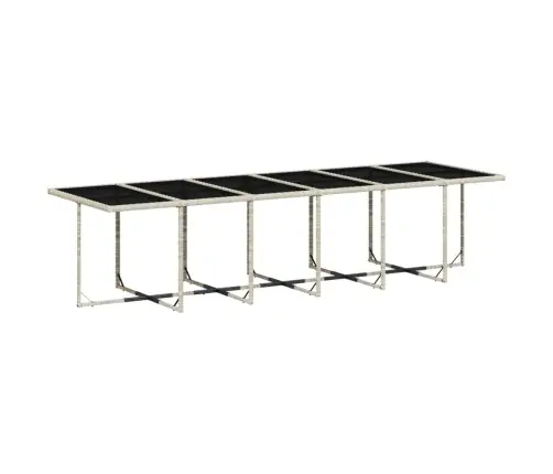 Sodo Komplektas Su Pagalvėlėmis, 17 Dalių, Pilkas, Poliratanas