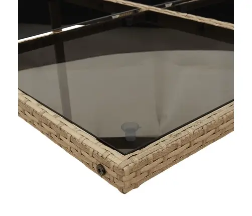 Sodo Komplektas Su Pagalvėlėmis, 11 Dalių, Smėlio, Poliratanas