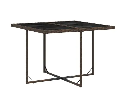 Sodo Komplektas Su Pagalvėlėmis, 9 Dalių, Rudas, Poliratanas