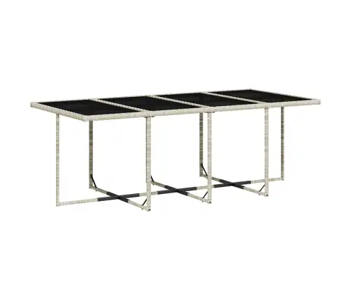 13-Osaline Aia Söögimööbli Komplekt Patjadega, Hall, Polürotang