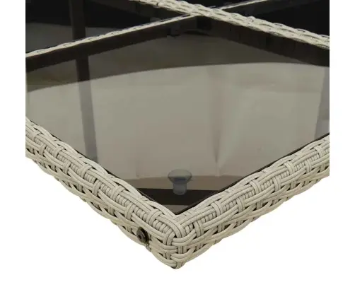 13-Osaline Aia Söögimööbli Komplekt Patjadega, Hall, Polürotang