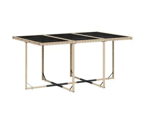 Sodo Komplektas Su Pagalvėlėmis, 7 Dalių, Smėlio, Poliratanas Sodo Komplektas Su Pagalvėlėmis, 7 Dalių, Smėlio, Poliratanas