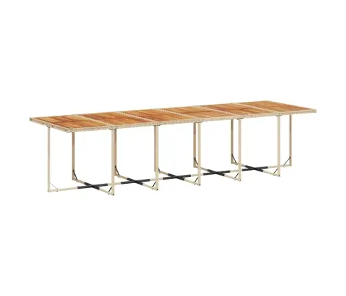 13-Daļīgs Dārza Mēbeļu Komplekts Ar Matračiem, Pe Rotangpalma Vidaxl