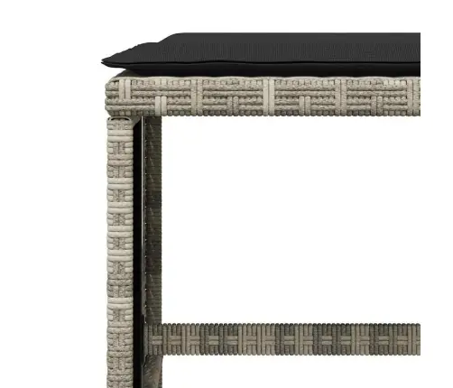 Sodo Komplektas Su Pagalvėlėmis, 13 Dalių, Pilkas, Poliratanas