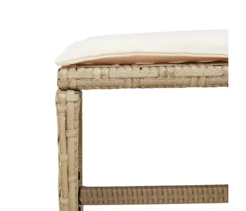 13-Osaline Aia Söögimööbli Komplekt Patjadega, Beež, Pe-Rotang