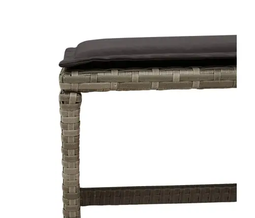 15-Osaline Aia Söögimööbli Komplekt Patjadega, Hall, Polürotang