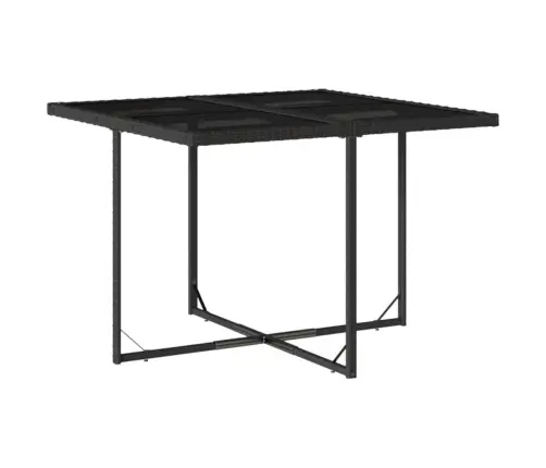 Sodo Komplektas Su Pagalvėlėmis, 9 Dalių, Juodas, Poliratanas