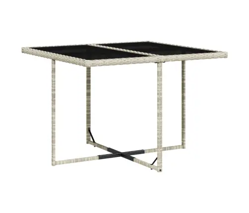 9-Osaline Aiamööbli Komplekt Patjadega, Helehall, Polürotang