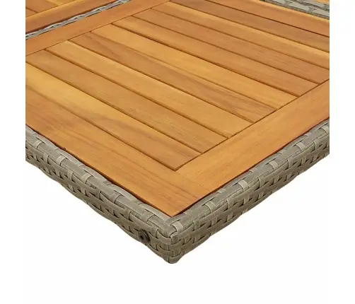 7-Daļīgs Dārza Mēbeļu Komplekts, Matrači, Pelēka Pe Rotangpalma Vidaxl