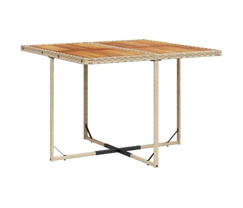 Sodo Komplektas Su Pagalvėlėmis, 9 Dalių, Smėlio, Poliratanas