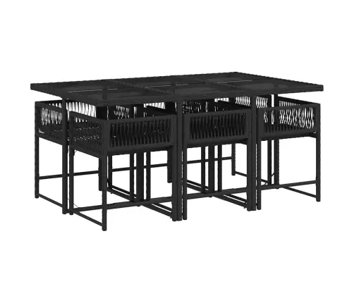 7-Daļīgs Dārza Mēbeļu Komplekts Ar Matračiem, Pe Rotangpalma Vidaxl