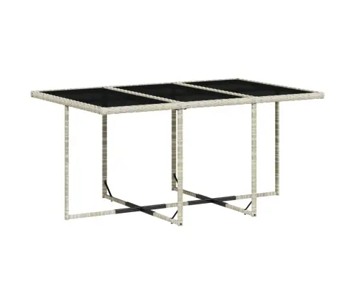 7-Osaline Aiamööbli Komplekt Patjadega, Helehall, Polürotang