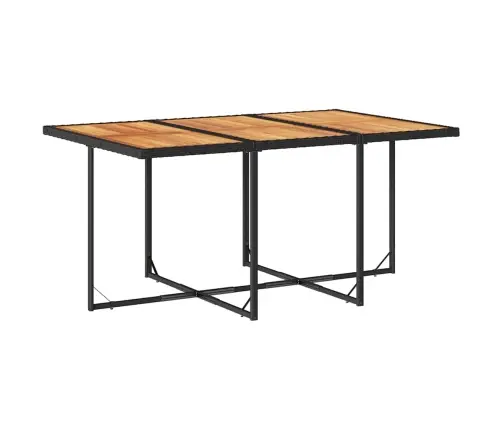 Sodo Komplektas Su Pagalvėlėmis, 7 Dalių, Juodas, Poliratanas