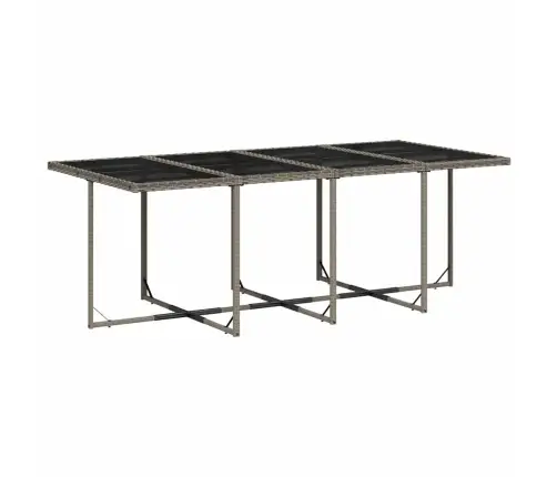 9-Osaline Aiamööbli Komplekt Patjadega, Hall, Polürotang