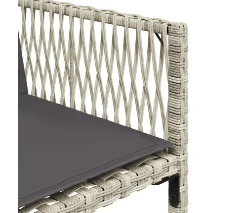 Sodo Komplektas Su Pagalvėlėmis, 13 Dalių, Pilkas, Poliratanas