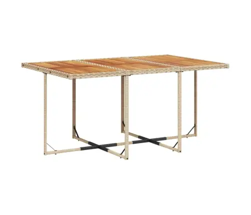 11-Osaline Aiamööbli Komplekt Patjadega, Beež, Polürotang