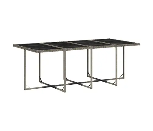 Sodo Komplektas Su Pagalvėlėmis, 13 Dalių, Pilkas, Poliratanas