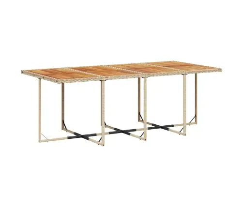 13-Osaline Aia Söögimööbli Komplekt Patjadega, Beež, Pe-Rotang