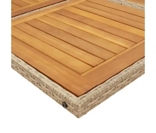 13-Osaline Aia Söögimööbli Komplekt Patjadega, Beež, Pe-Rotang