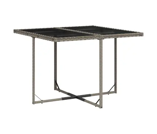 5-Daļīgs Dārza Mēbeļu Komplekts, Matrači, Pelēka Pe Rotangpalma Vidaxl