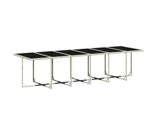 5-Osaline Aiamööbli Komplekt Patjadega, Helehall, Polürotang